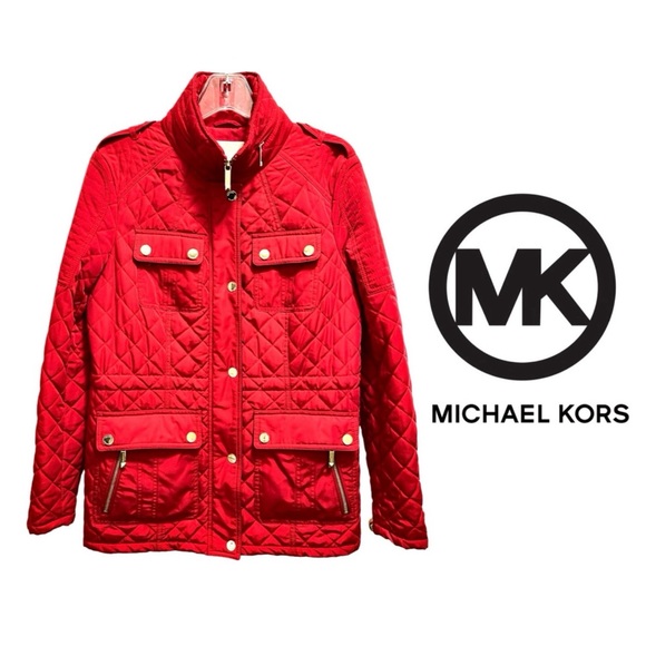 Detailed Michael Kors Quilted Coat - Picture 1 of 9